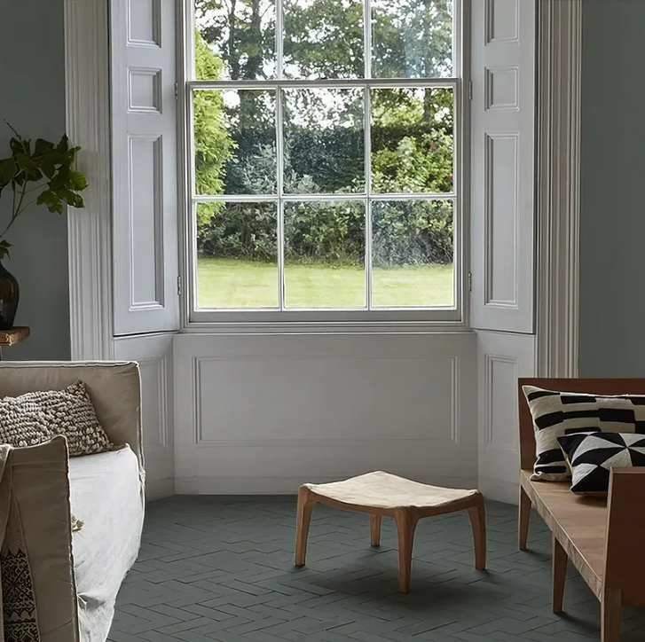 Little Greene Livid Herringbone tiles stocked by Hyperion Tiles