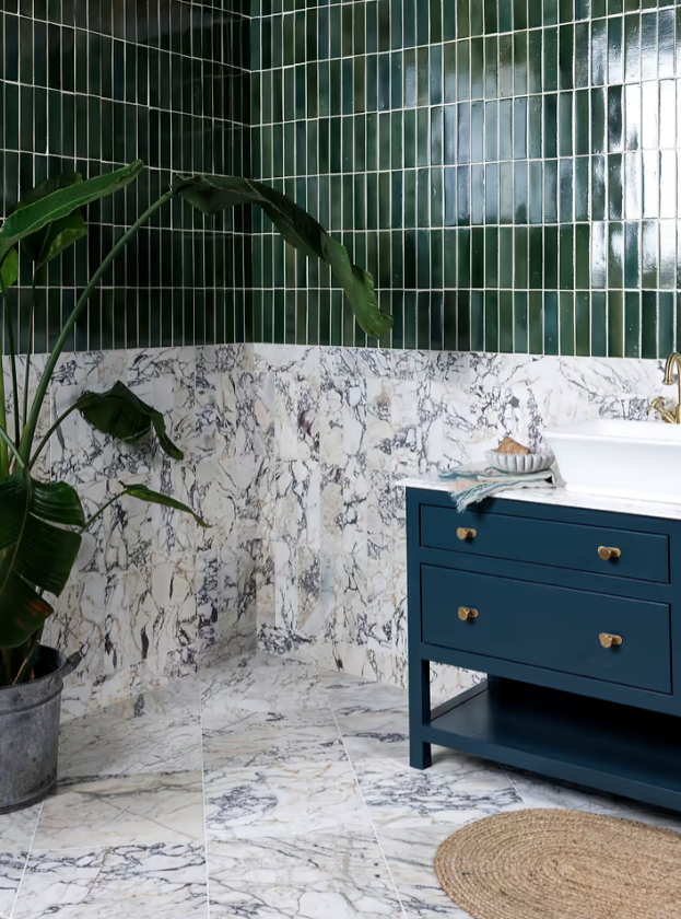 Medici Viola Marble Honed tiles stocked by Hyperion Tiles