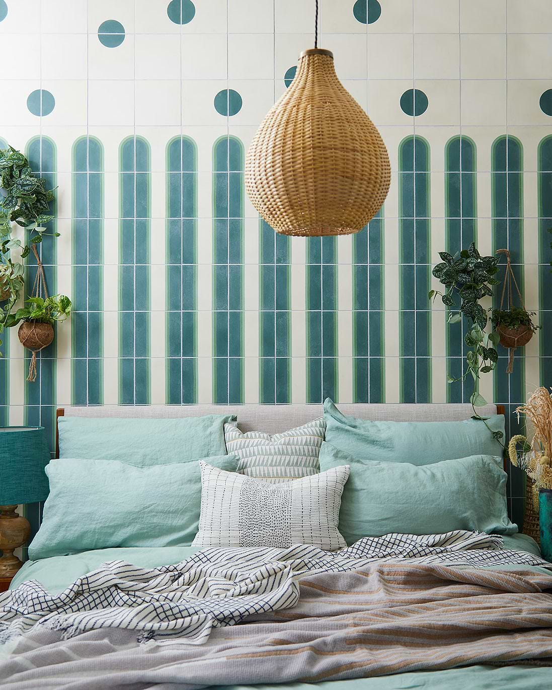 Living etc Arch Column, Cap and Arch tiles from the Livid collection in a variety of shades stocked by Hyperion Tiles