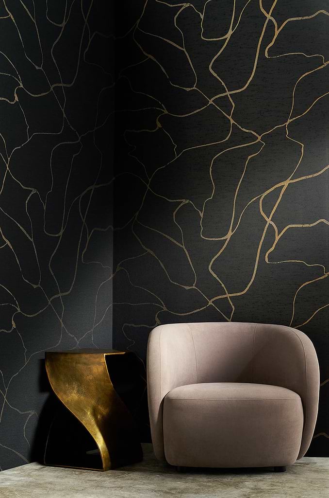 Modern patterns on designer wallpaper stocked by Hyperion Tiles