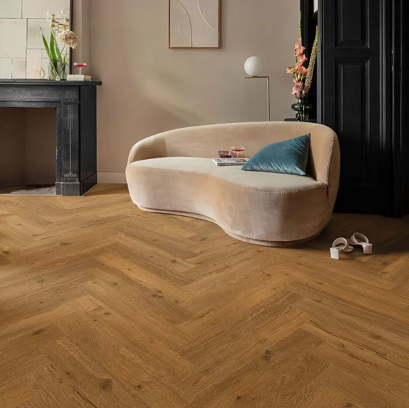 Ikura F333 Luxury vinyl herringbone flooring stocked by Hyperion Tiles