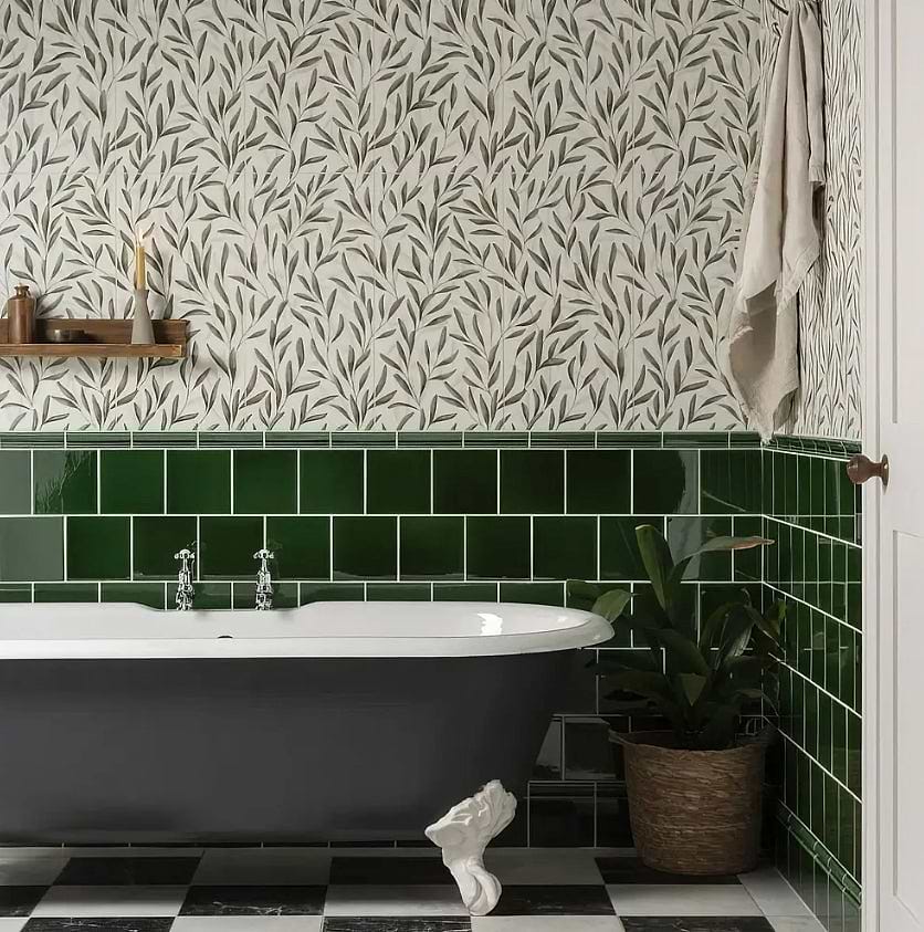Wall tiles Flora Willow stocked by Hyperion Tiles