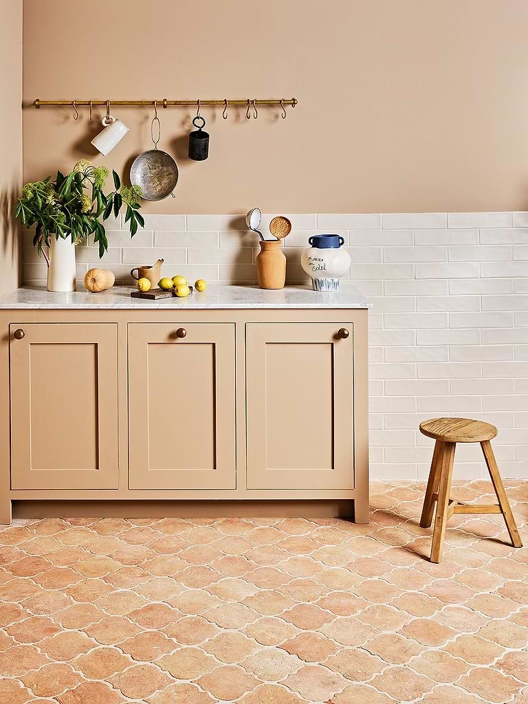 Ca' Pietra Marlborough Terracotta Handmade Arabesque Tiles stocked by Hyperion Tiles