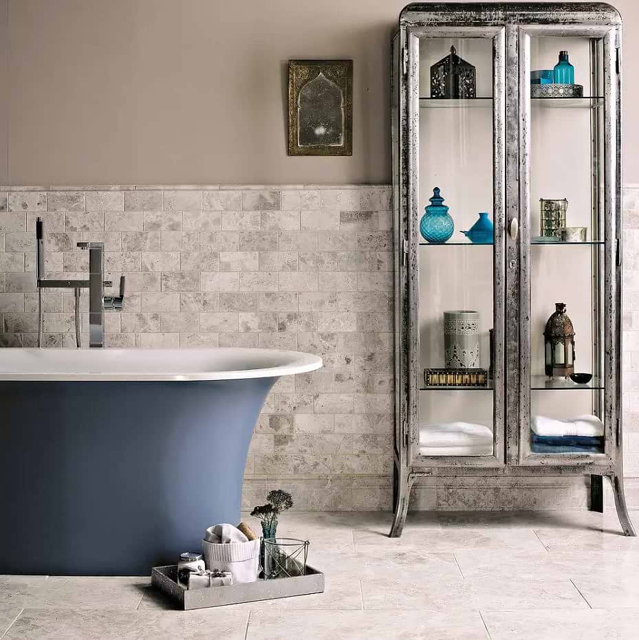 Westhampton Pencil Honed marble wall tiles stocked by Hyperion Tiles