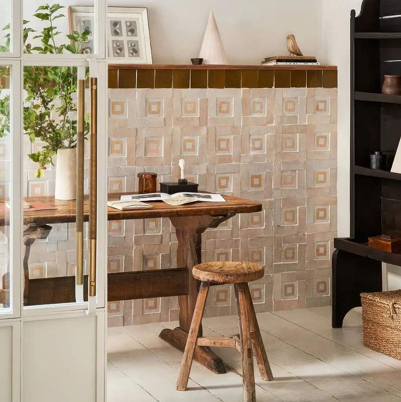 Medina Cloudy White Porton and Zellige Rectangle wall tiles stocked by Hyperion Tiles