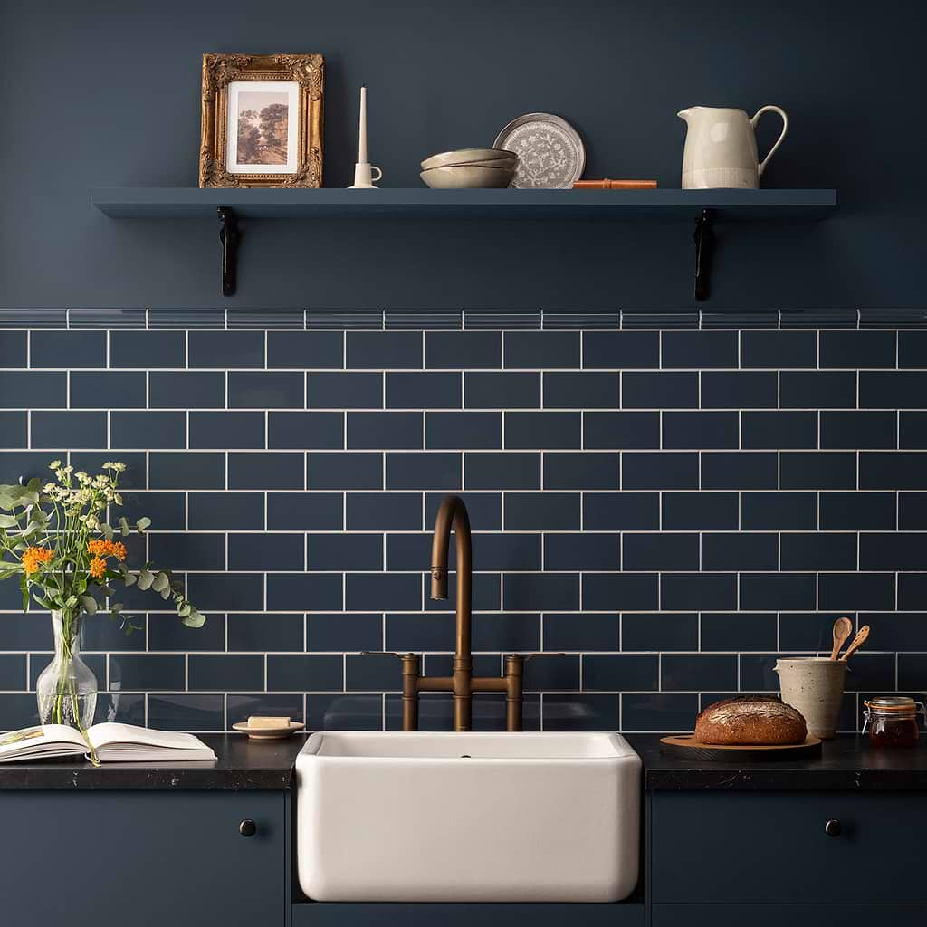 Ascot Blue Half Tile