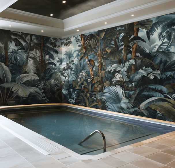 Blue Jungle wall panel stocked by Hyperion Tiles