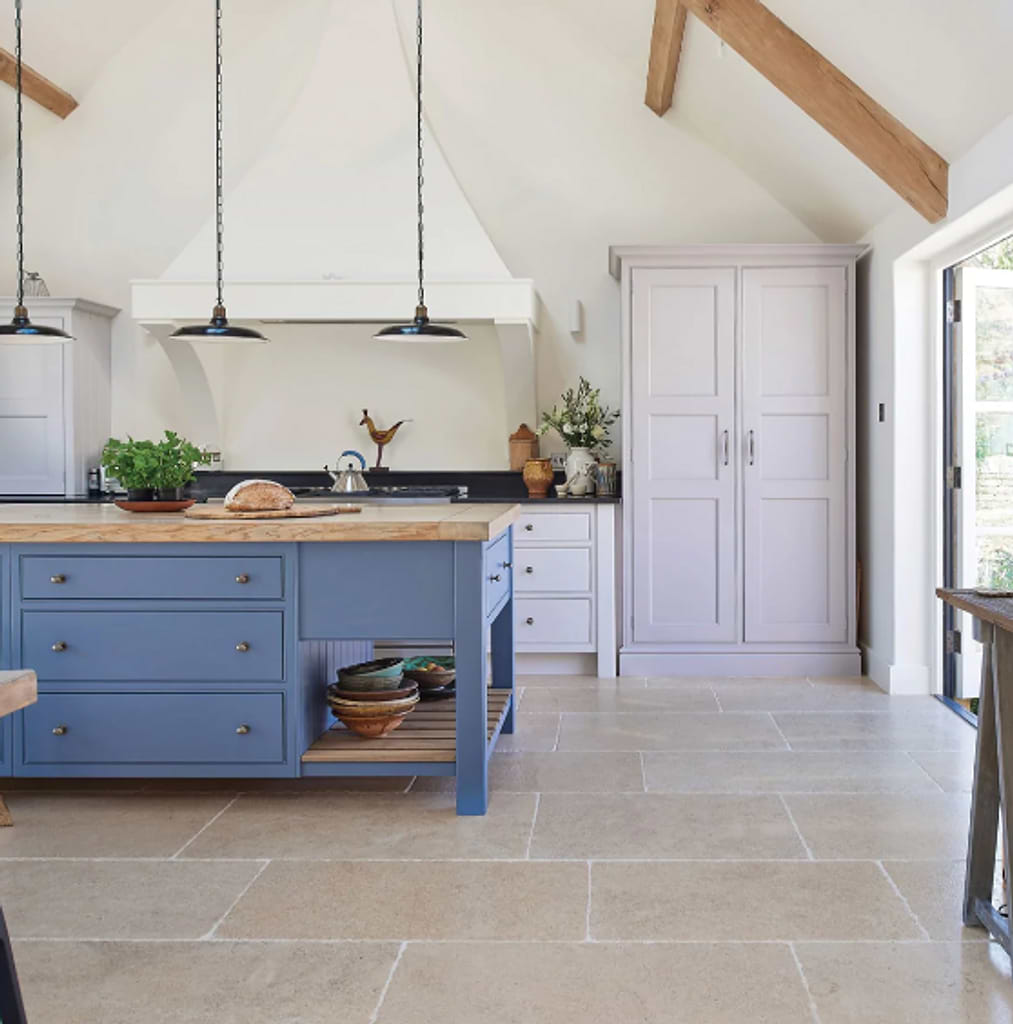 Calcot Limestone Tumbled Finish Tiles by Ca' Pietra from Hyperion Tiles