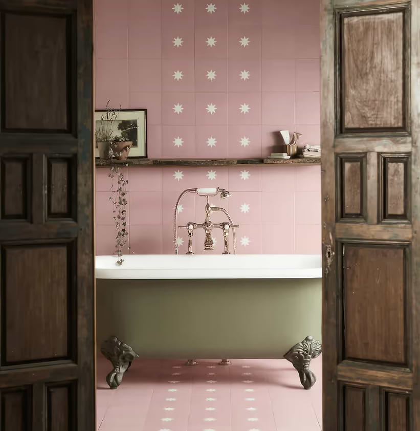 Cherry Porcelain Plain tiles stocked by Hyperion Tiles