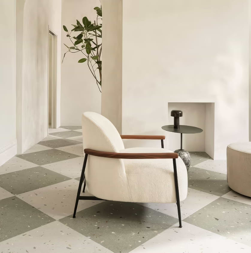 Confetti green porcelain tiles stocked by Hyperion Tiles