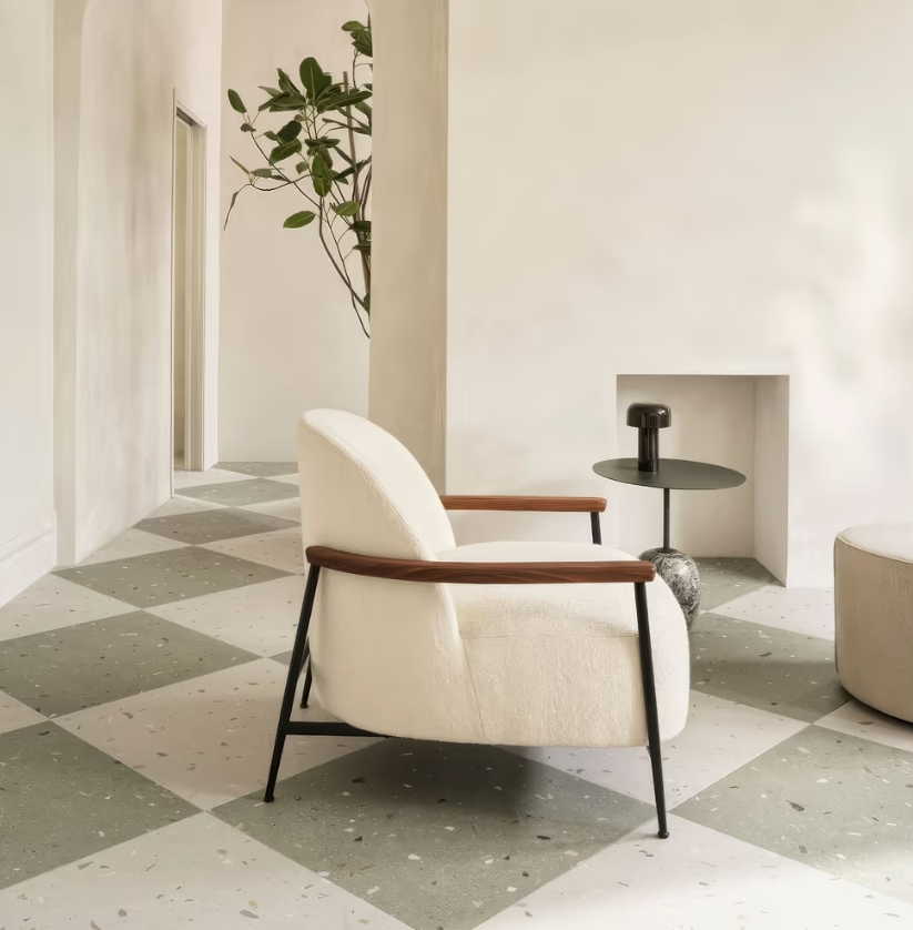 Green and Cream floor tiles from the Confetti range stocked by Hyperion Tiles