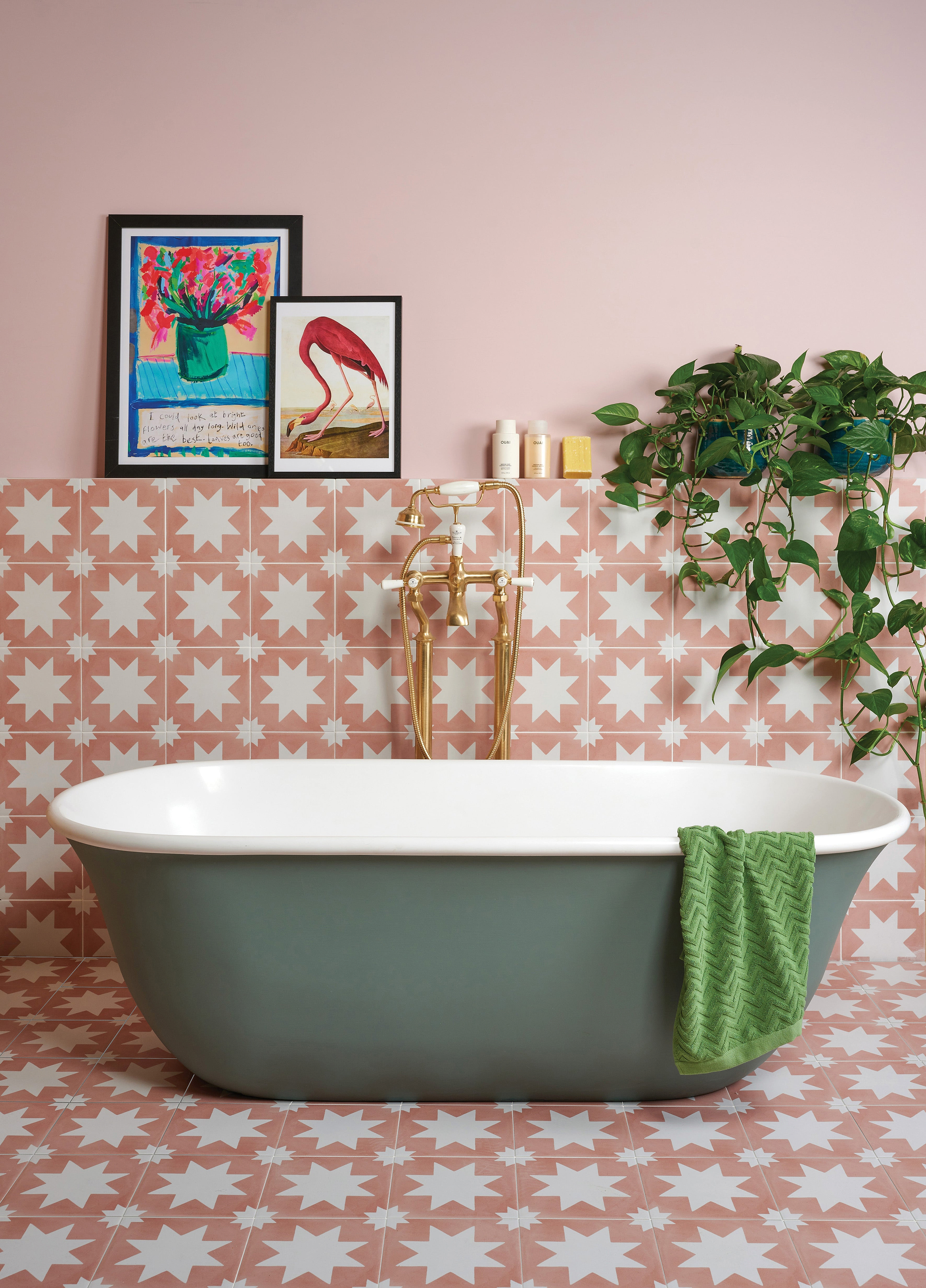 Memphis Porcelain Coral bathroom cheap tiles stocked by Hyperion Tiles