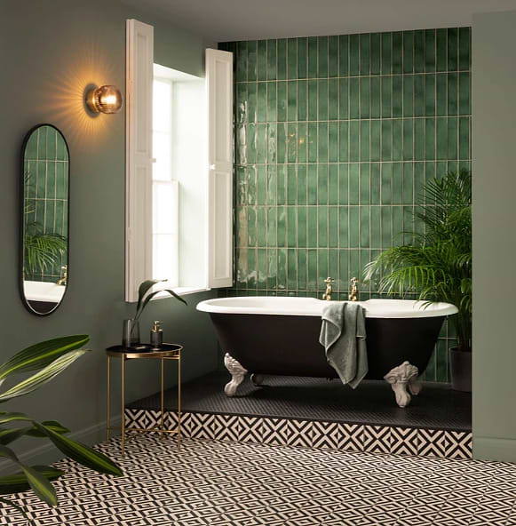 Original Style Montblanc Brick Emerald Tiles stocked by Hyperion Tiles