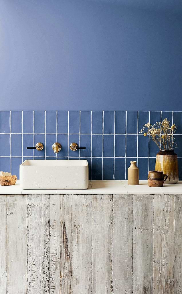 Bert & May Waterfall Glazed Metro Tile - stockist Hyperion Tiles