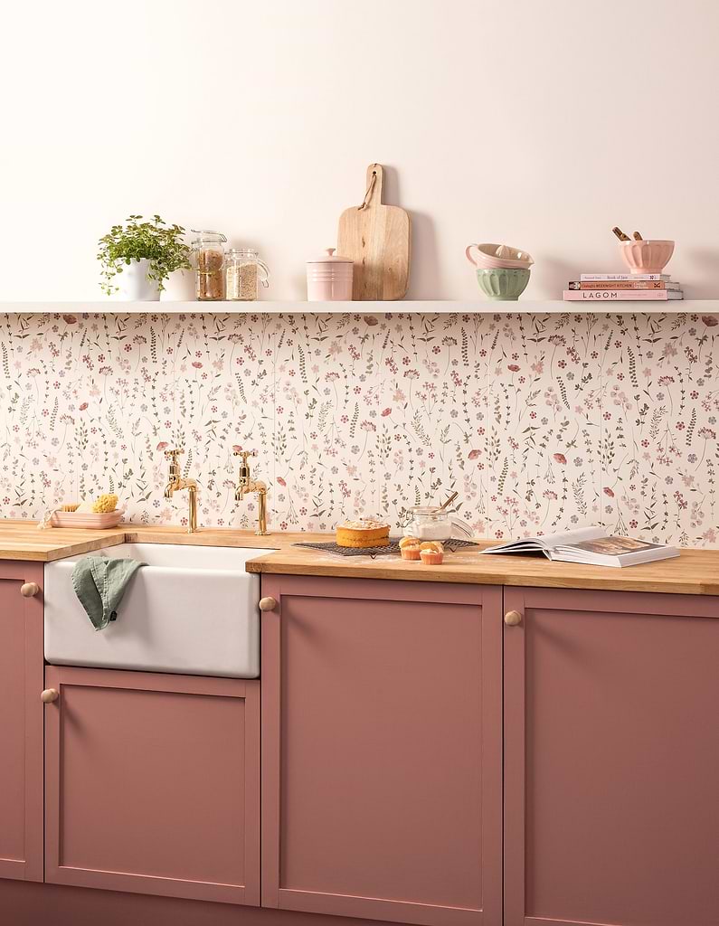 Classic design ideas with country style Original Style Wildflower Rose tiles stocked by Hyperion Tiles