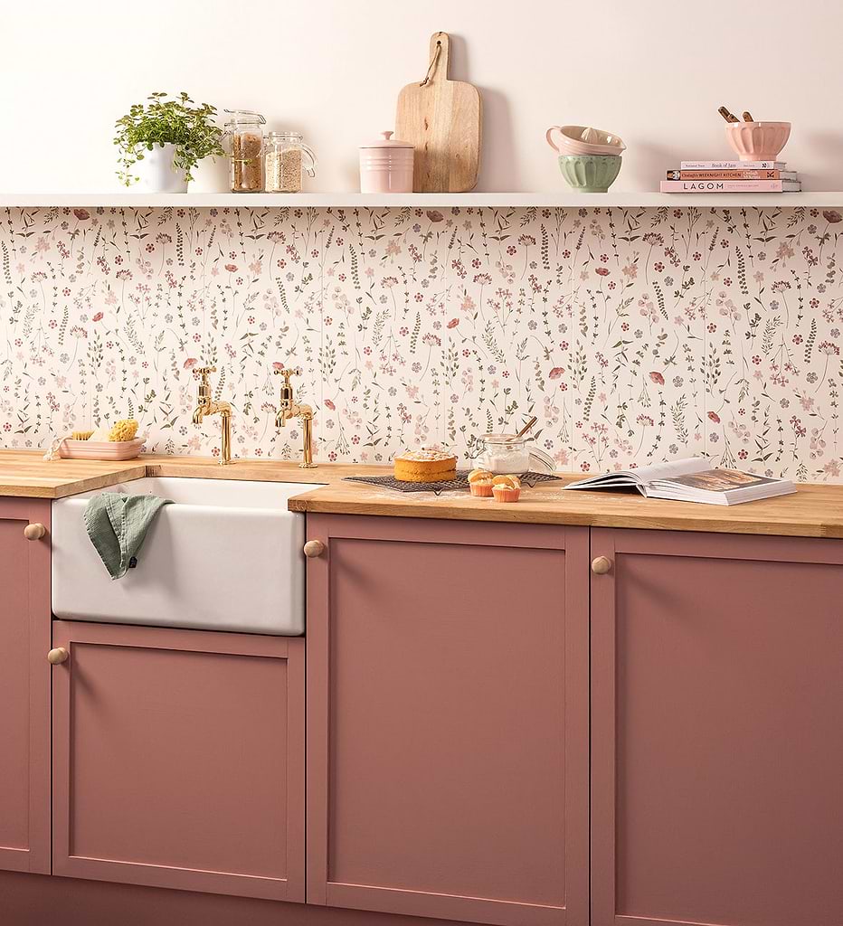 Original Style Wildflower Rose Patterned Tiles - stocked by Hyperion Tiles