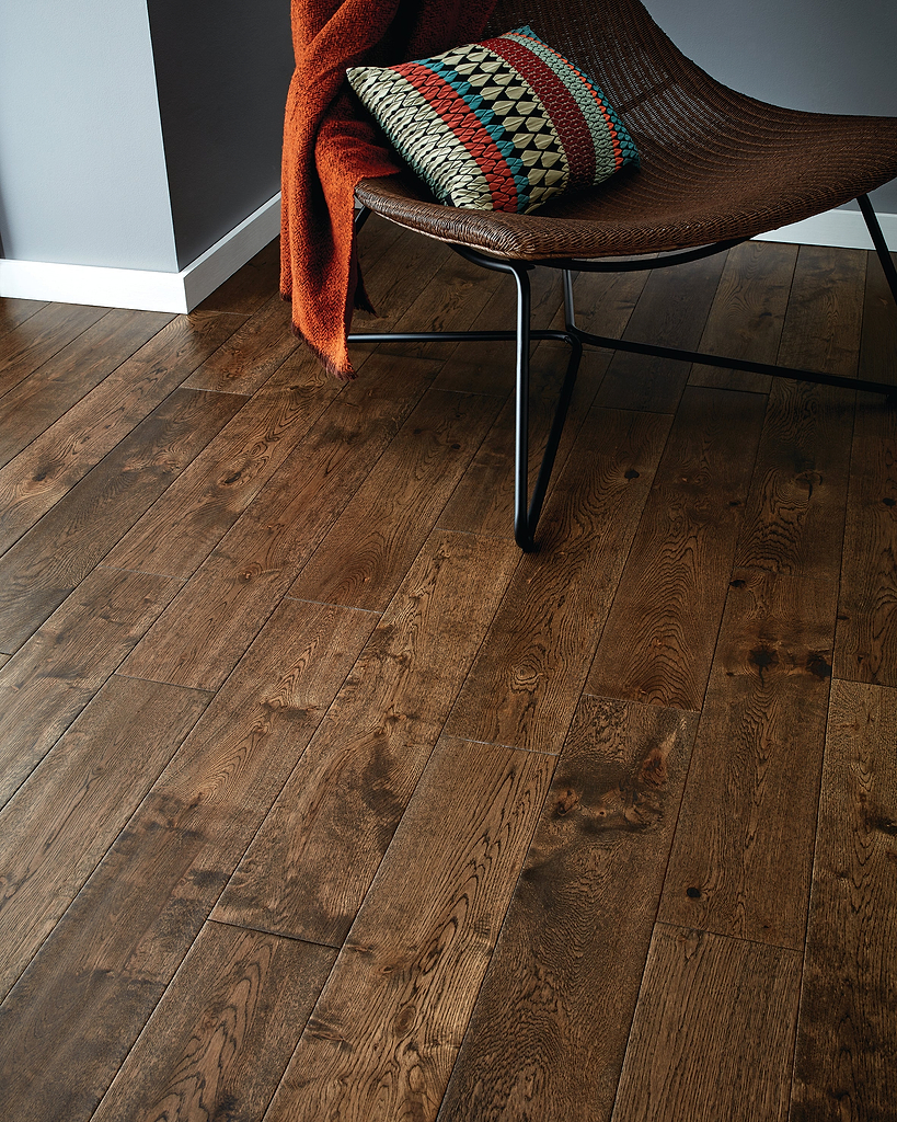York Antique Oak is not engineered oak and is instead a solid floor by Woodpecker and available from Hyperion Tiles