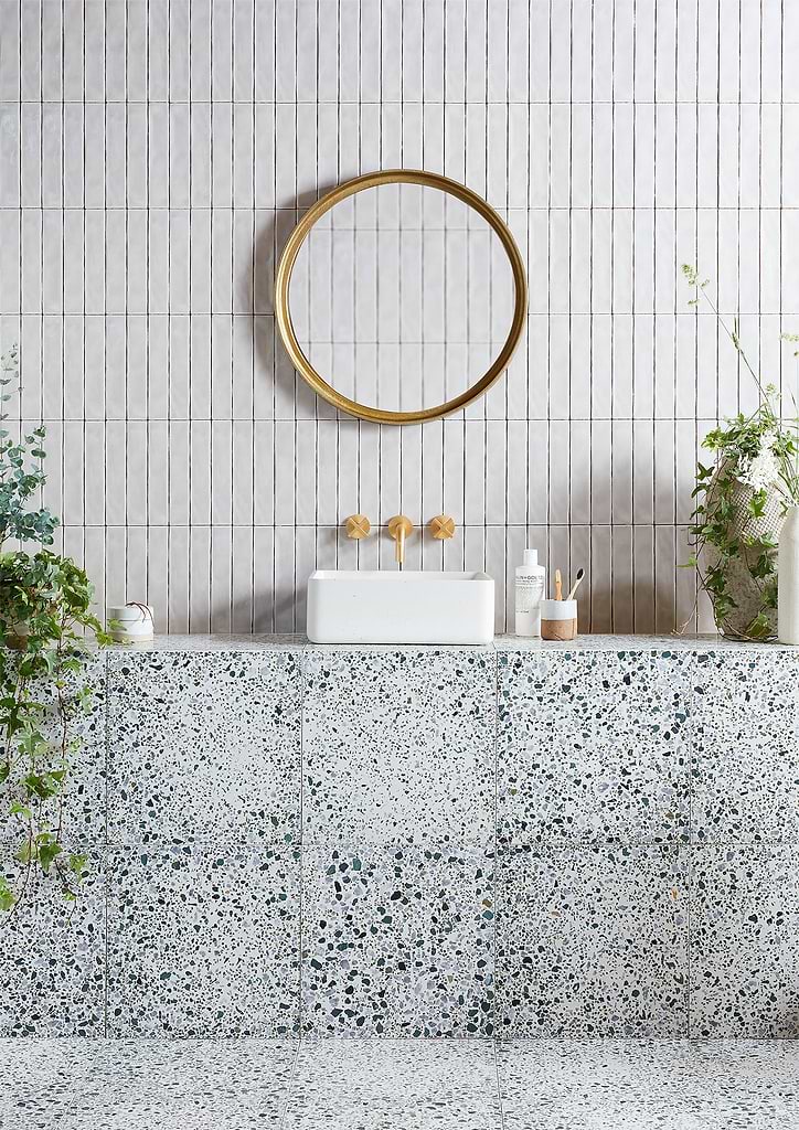 Bert & May fennel terrazzo patterned tiles from Hyperion Tiles