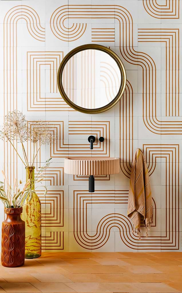 Bert & May Marigold Maze tiles from Hyperion Tiles