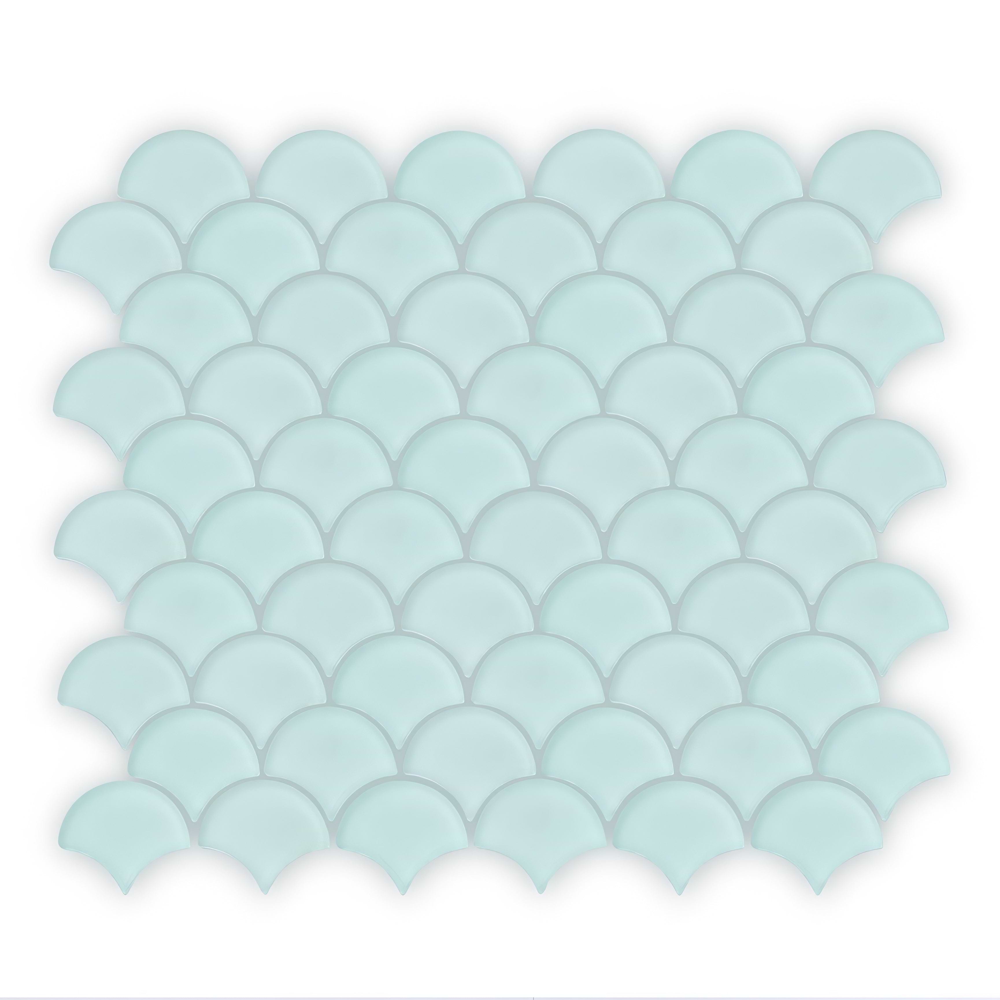 Aurora Fan Green Mosaic - Hyperion Tiles