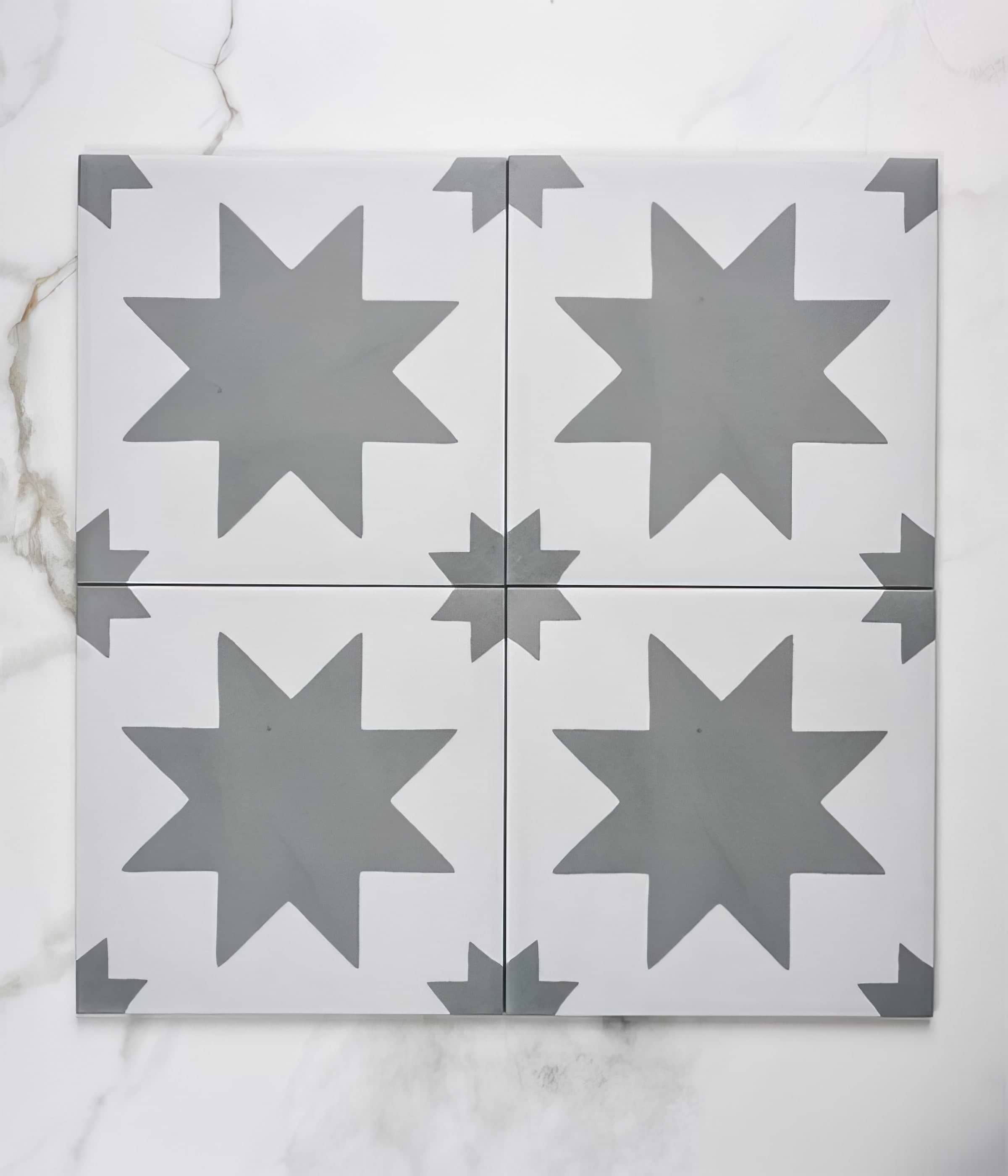 Memphis Porcelain Lead - Hyperion Tiles