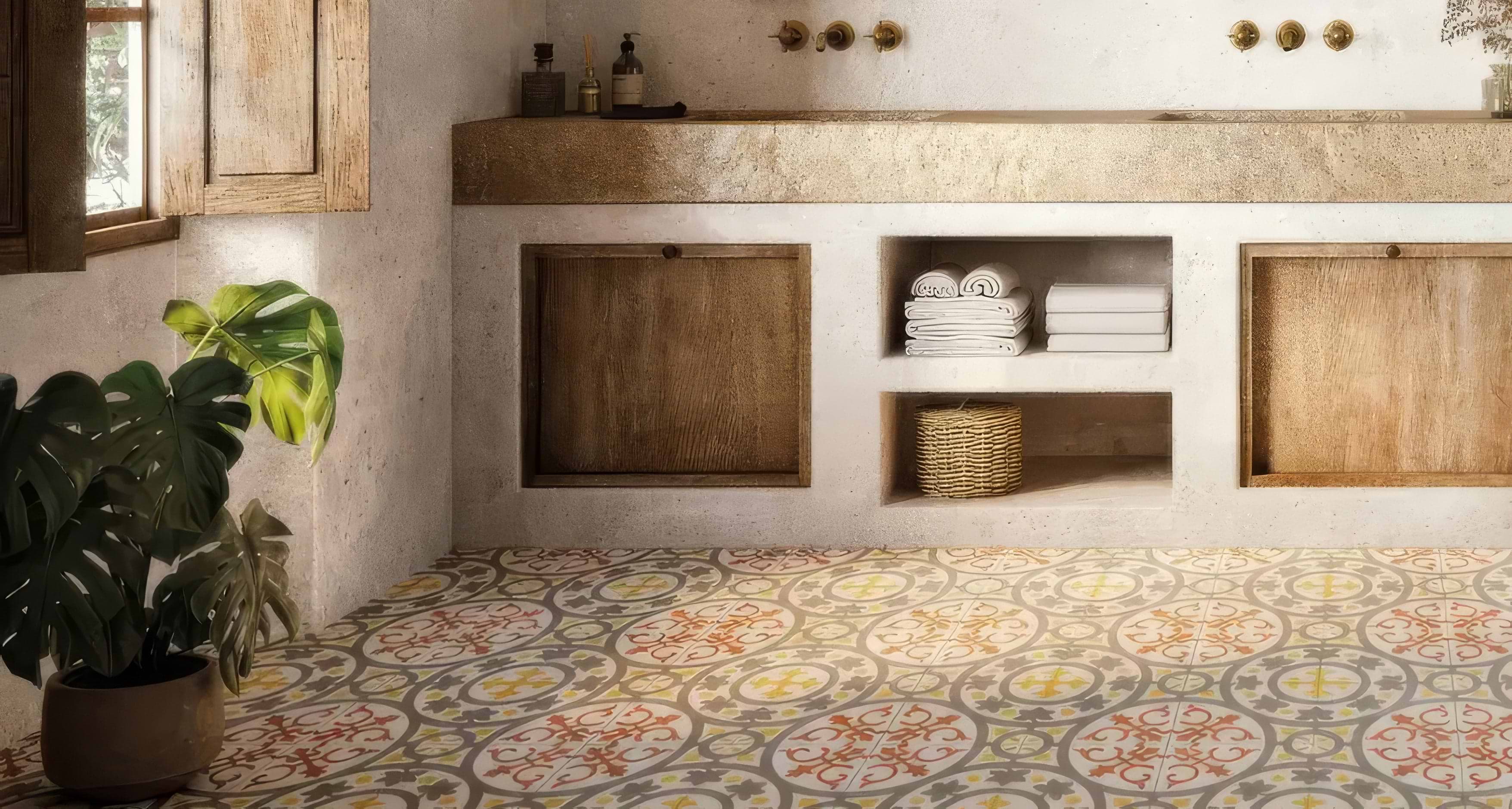 Zayda Yellow Multi Matt Vitrified Ceramic tiles stocked by Hyperion Tiles