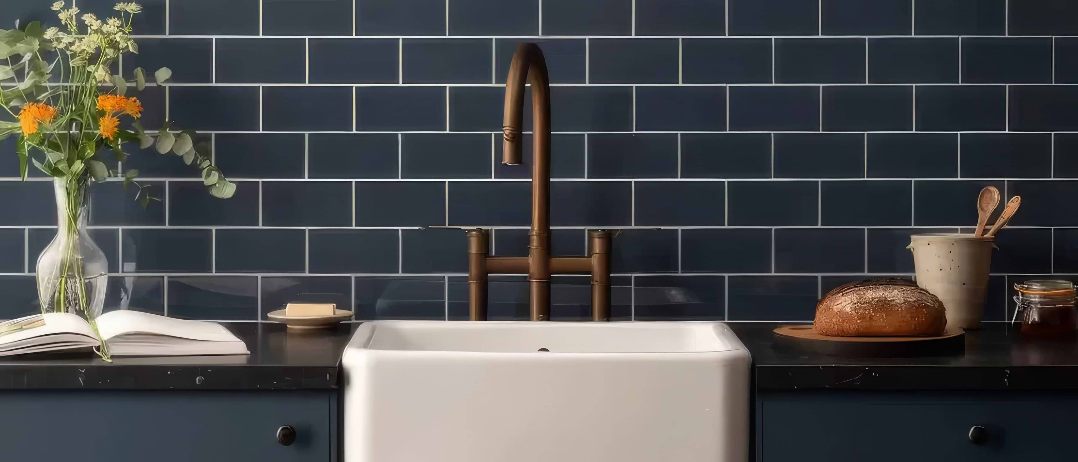 Ascot Half Blue Tiles stocked by Hyperion Tiles