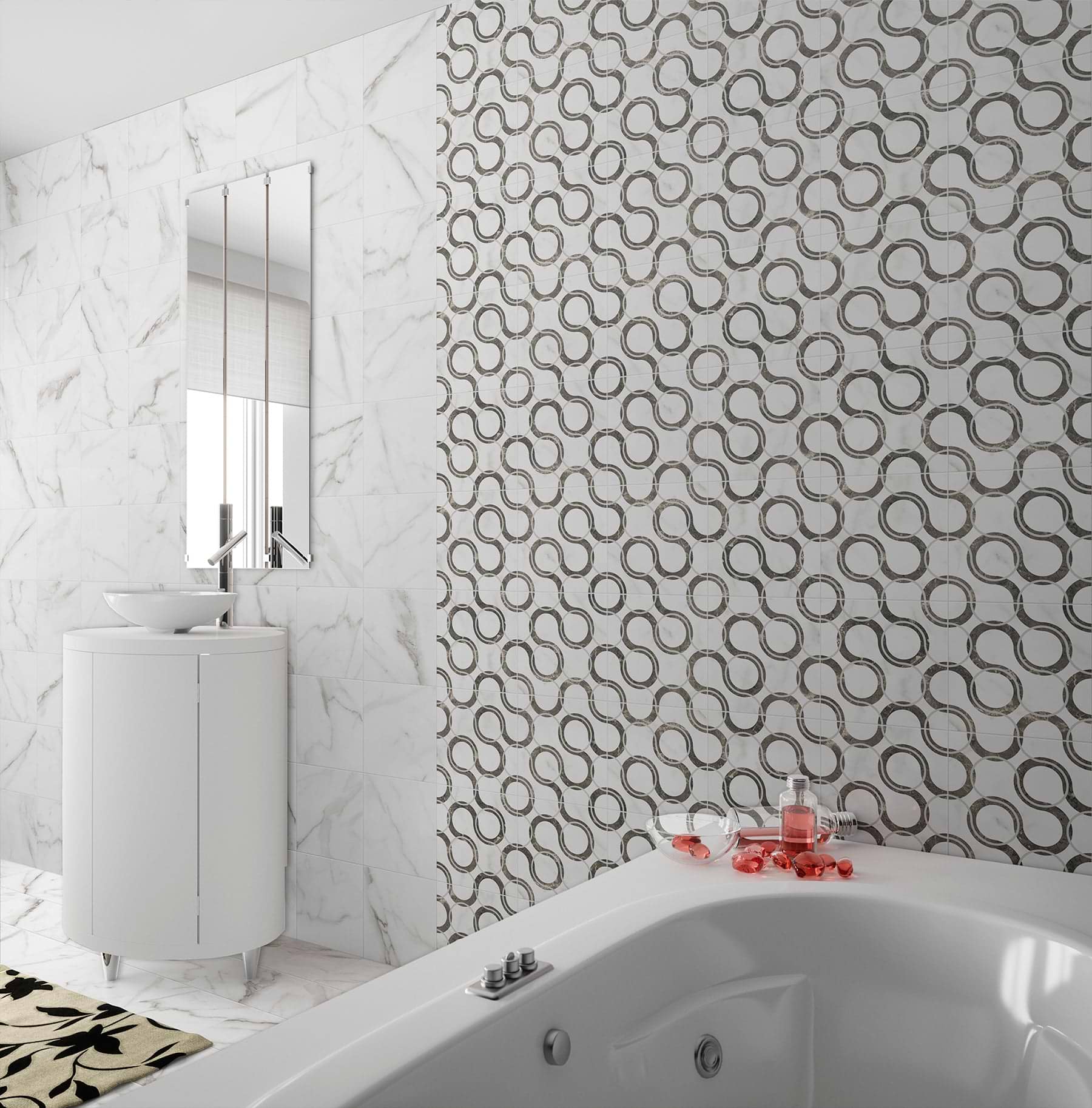 How to choose patterned floor tiles & wall tiles for your home - Hyperion Tiles