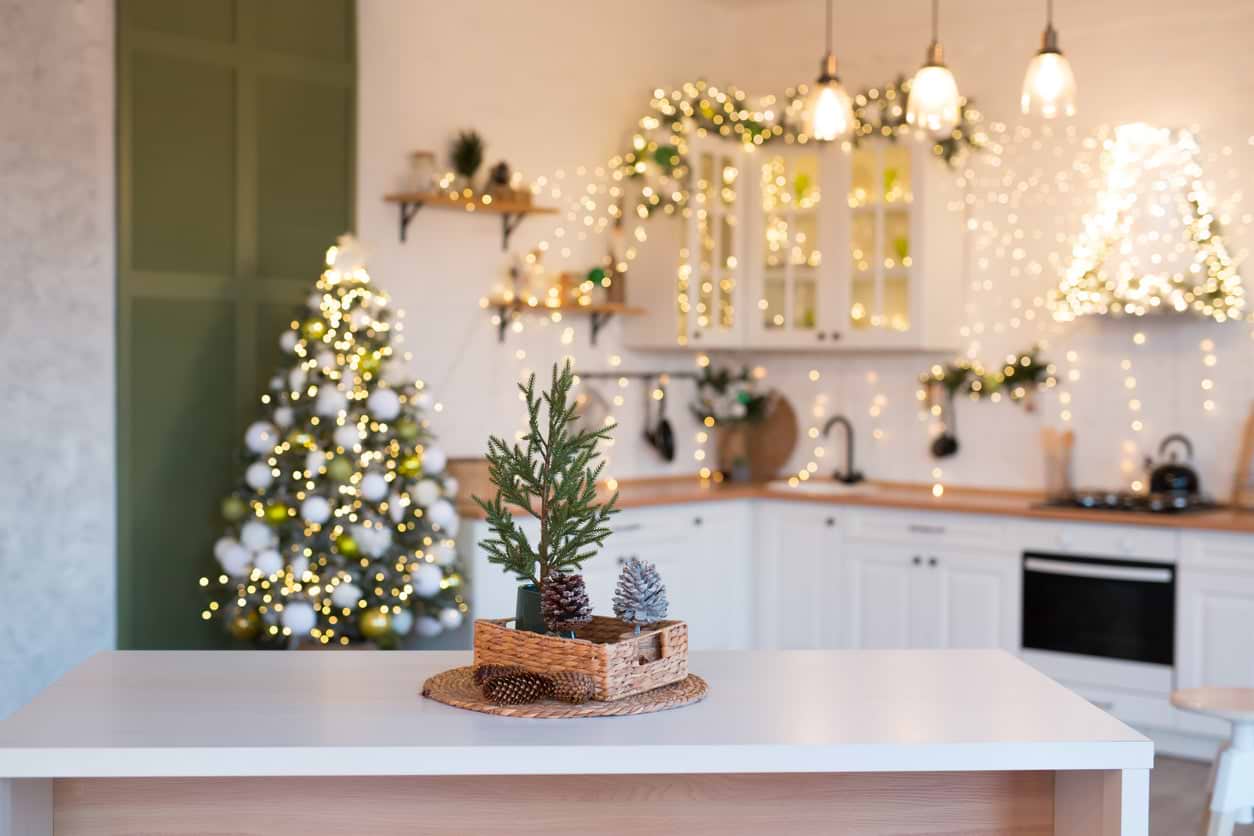 Christmas kitchen wall ideas with tiles stocked by Hyperion Tiles