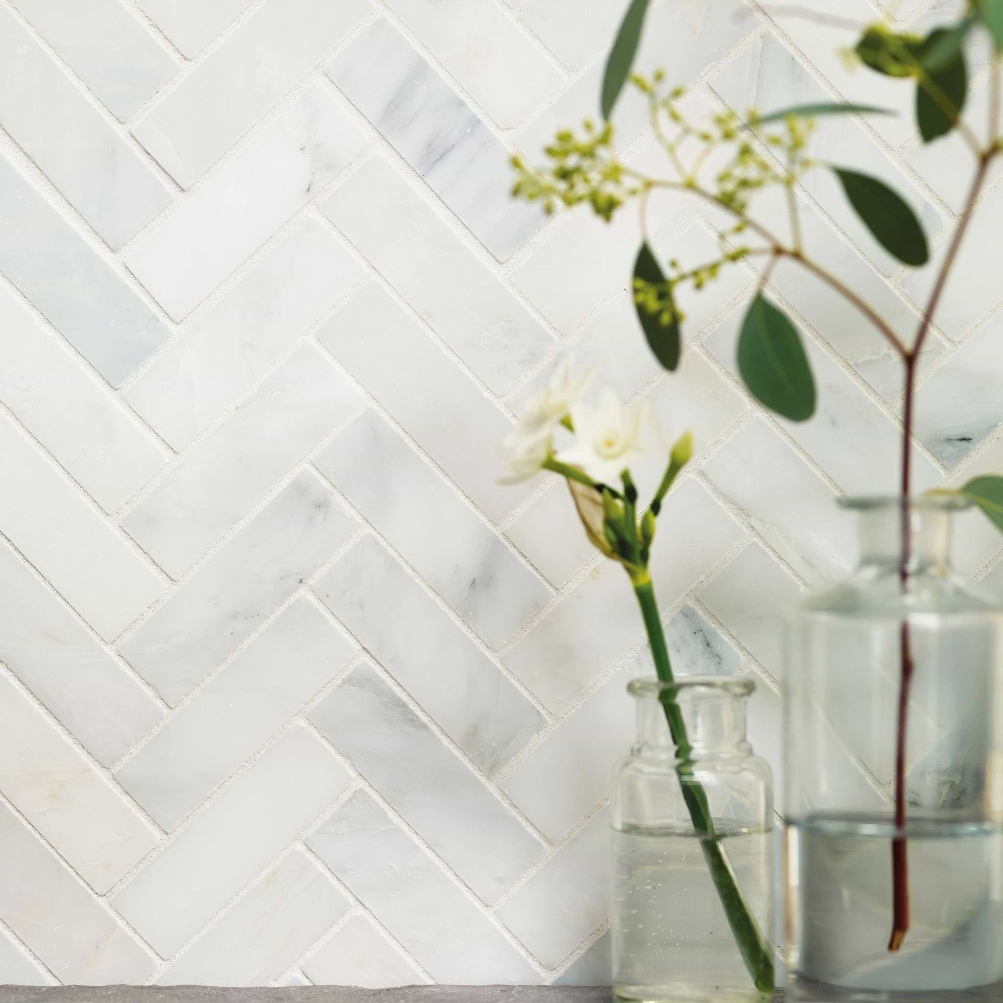 Ceramic Herringbone and Crystal Mix Collection