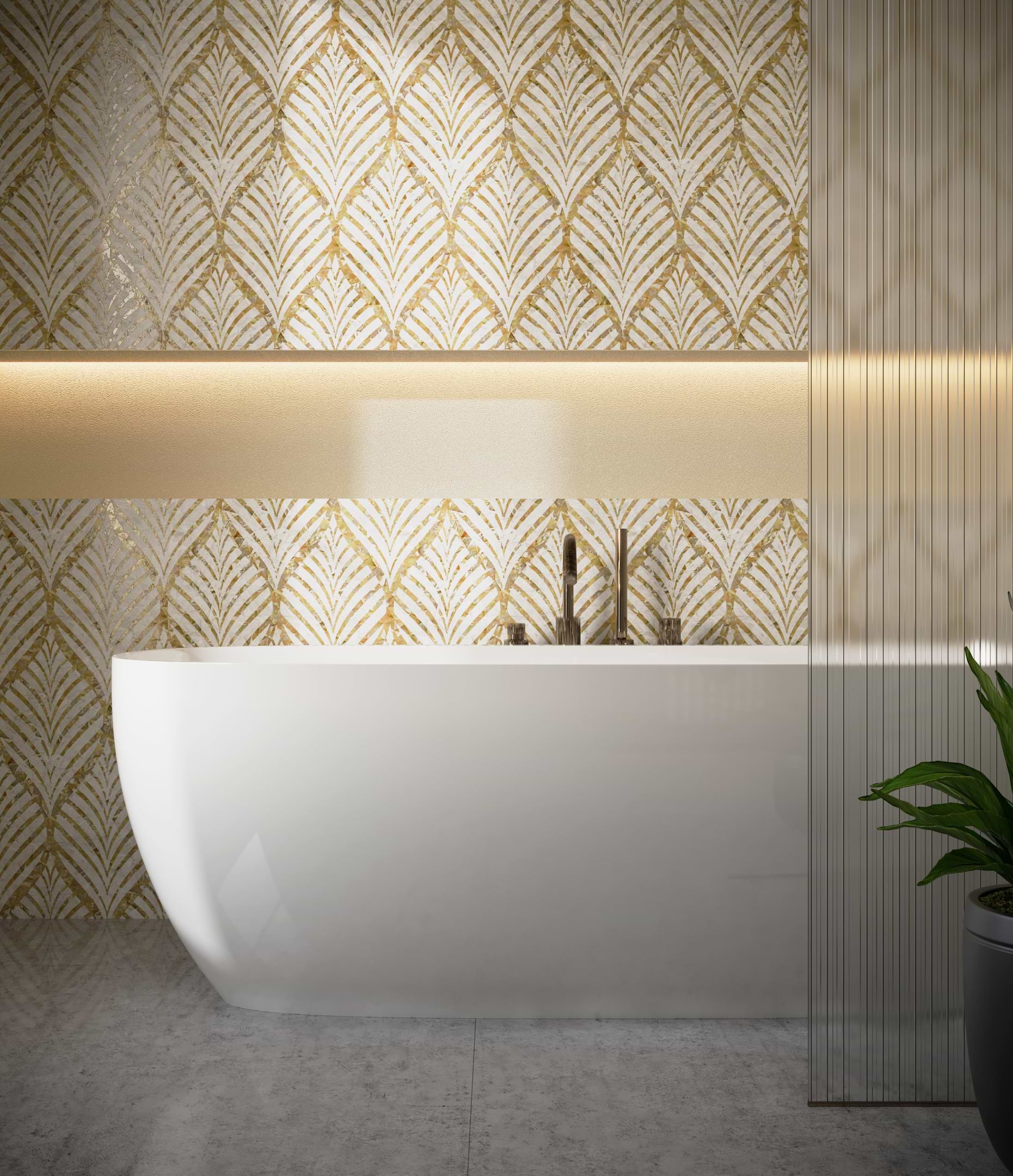 Luxurious Mother Of Pearl Surfaces - Hyperion Tiles