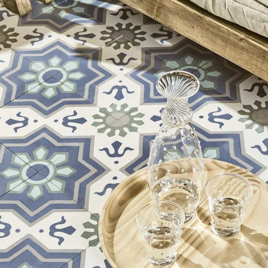 Patterned Encaustic Cement Tiles - Hyperion Tiles