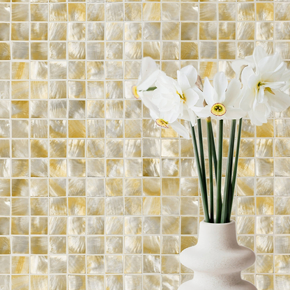 Golden Promise 25mm Square By Hyperion Tiles