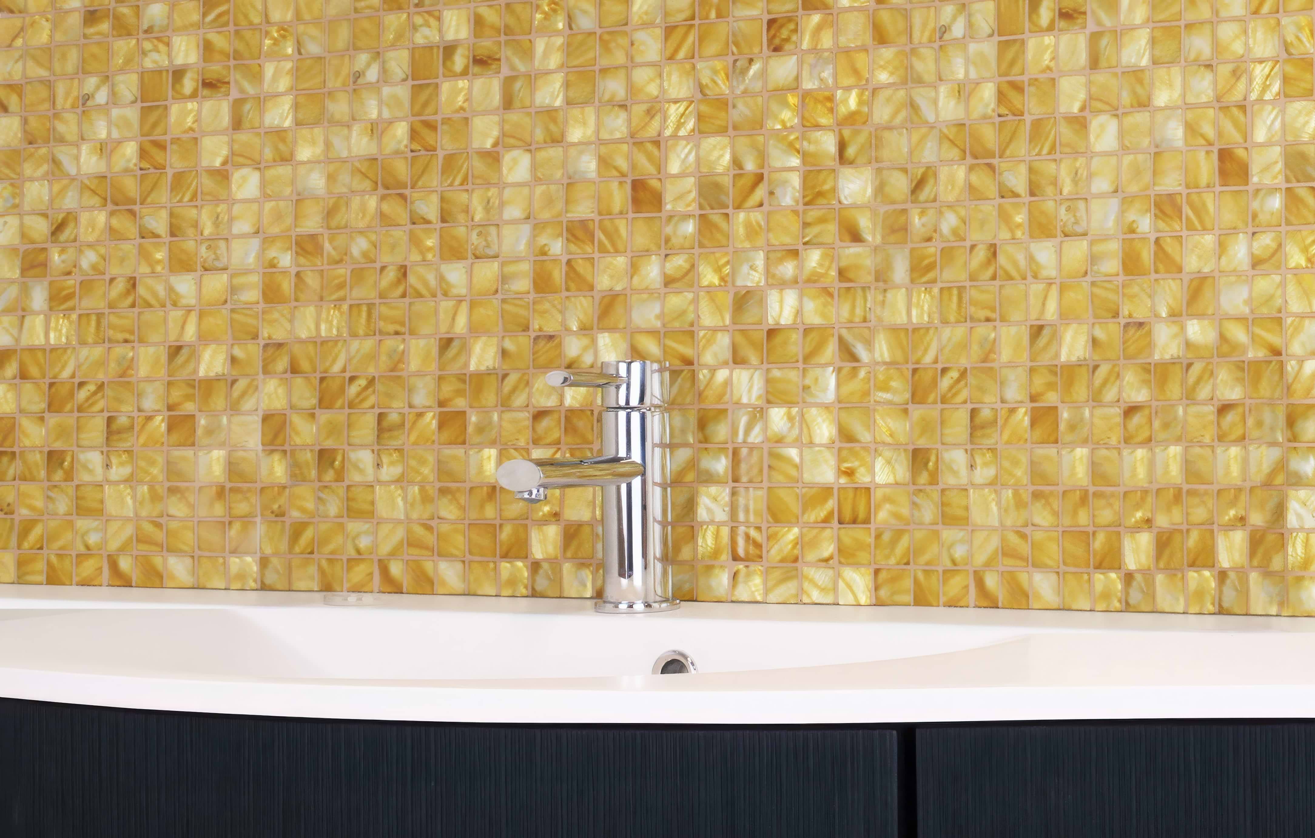 Emerald Gold 25mm Square By Hyperion Tiles