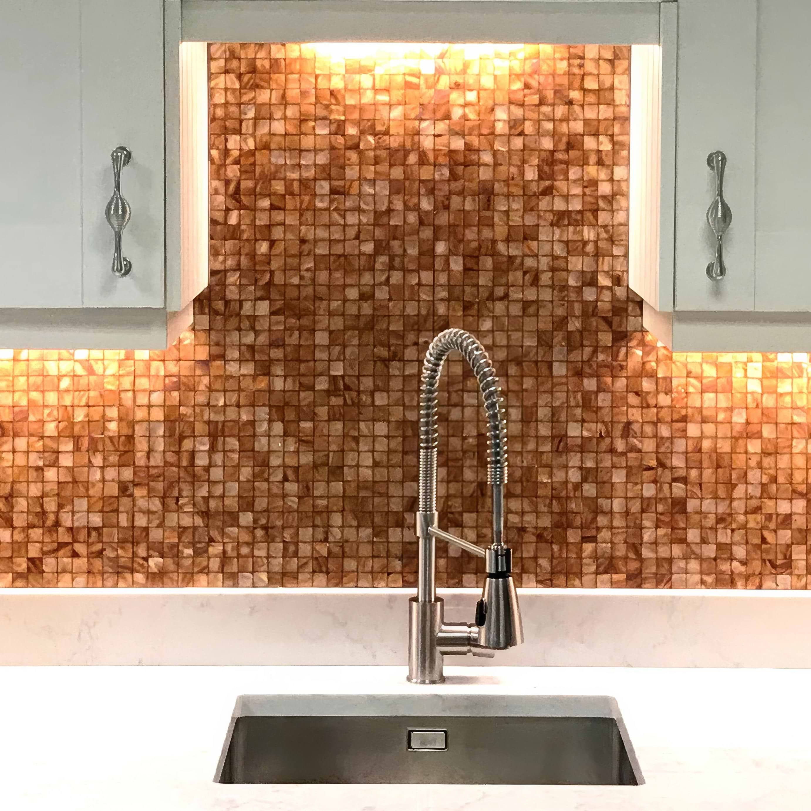 Copper 25mm Square By Hyperion Tiles