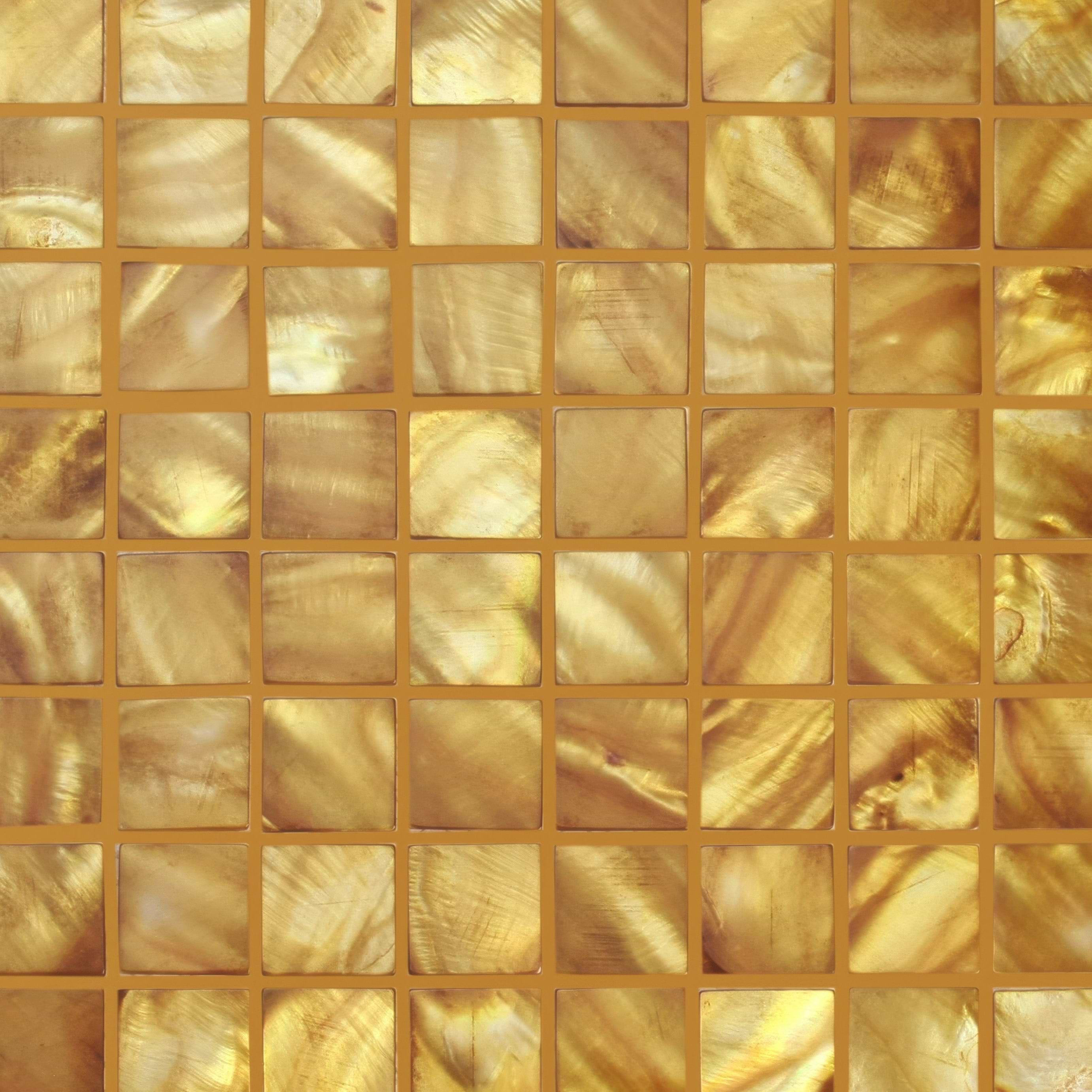 Emerald Gold 25mm Square By Hyperion Tiles