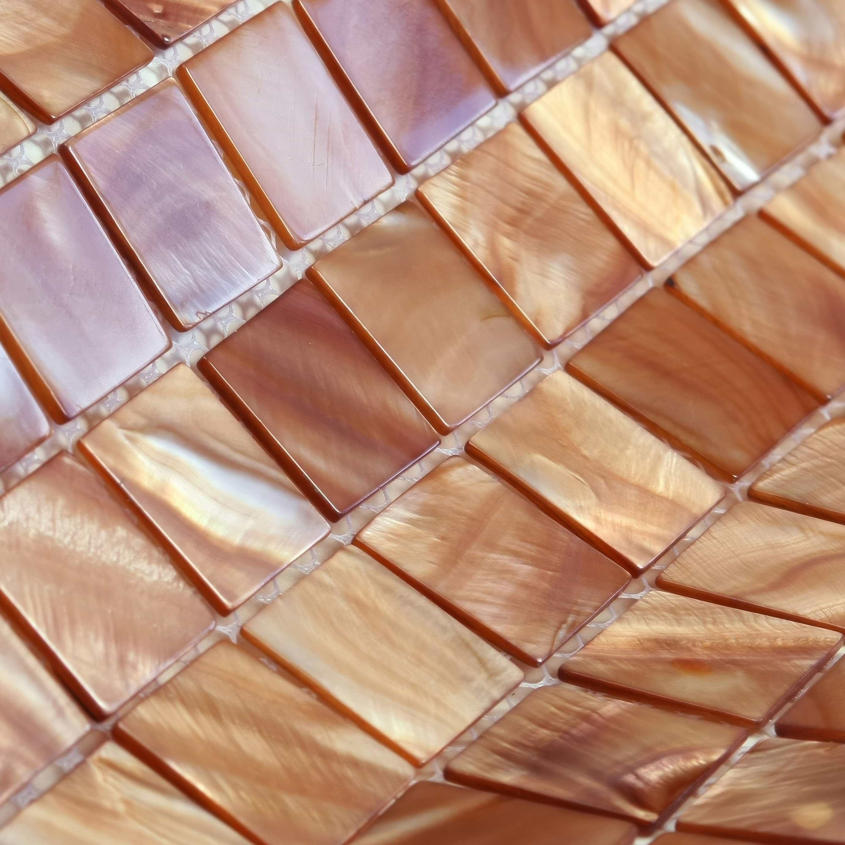 Copper 25mm Square By Hyperion Tiles