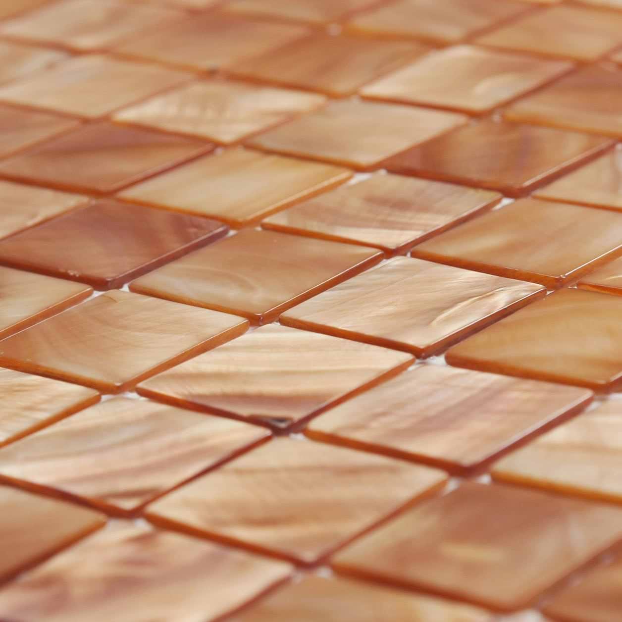 Copper 25mm Square By Hyperion Tiles