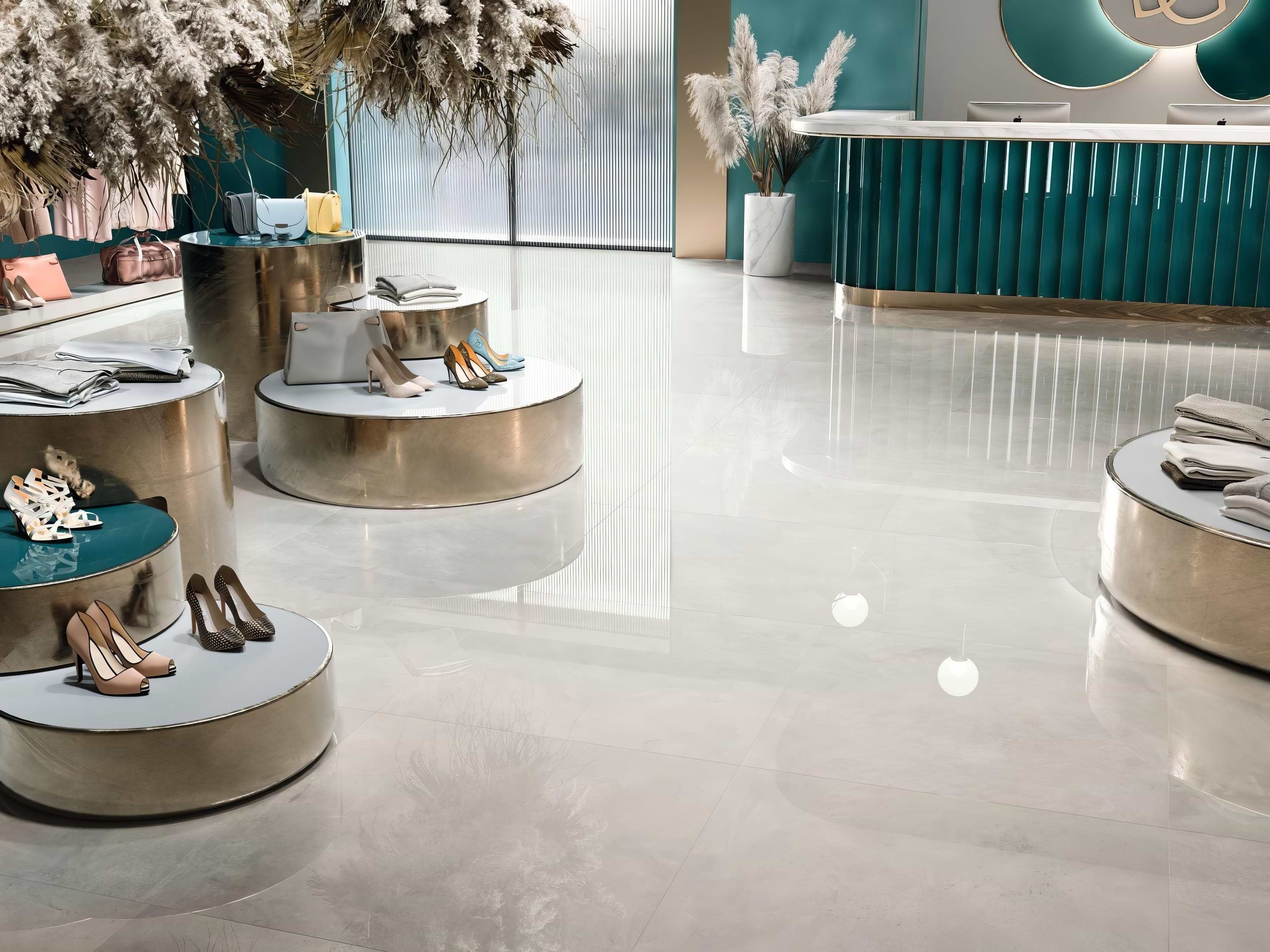 1 Metre x 1 Metre 1861 Newark Grey Gloss - Hyperion Tiles