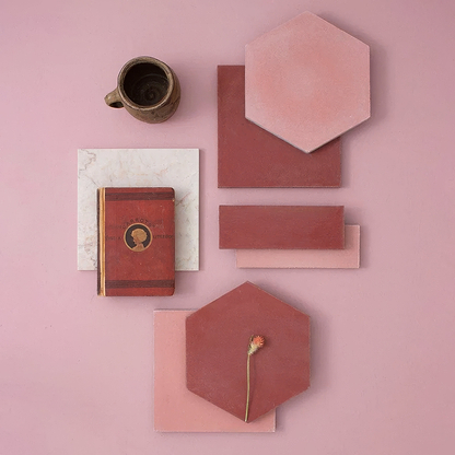 Cherry Red Hexagonal Tile - Hyperion Tiles