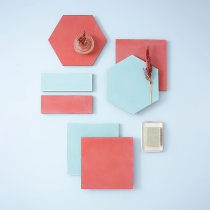 Rhubarb Square Tile - Hyperion Tiles