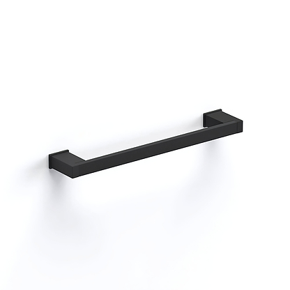 High-quality 35cm black towel rail from S Cube, perfect for bathrooms