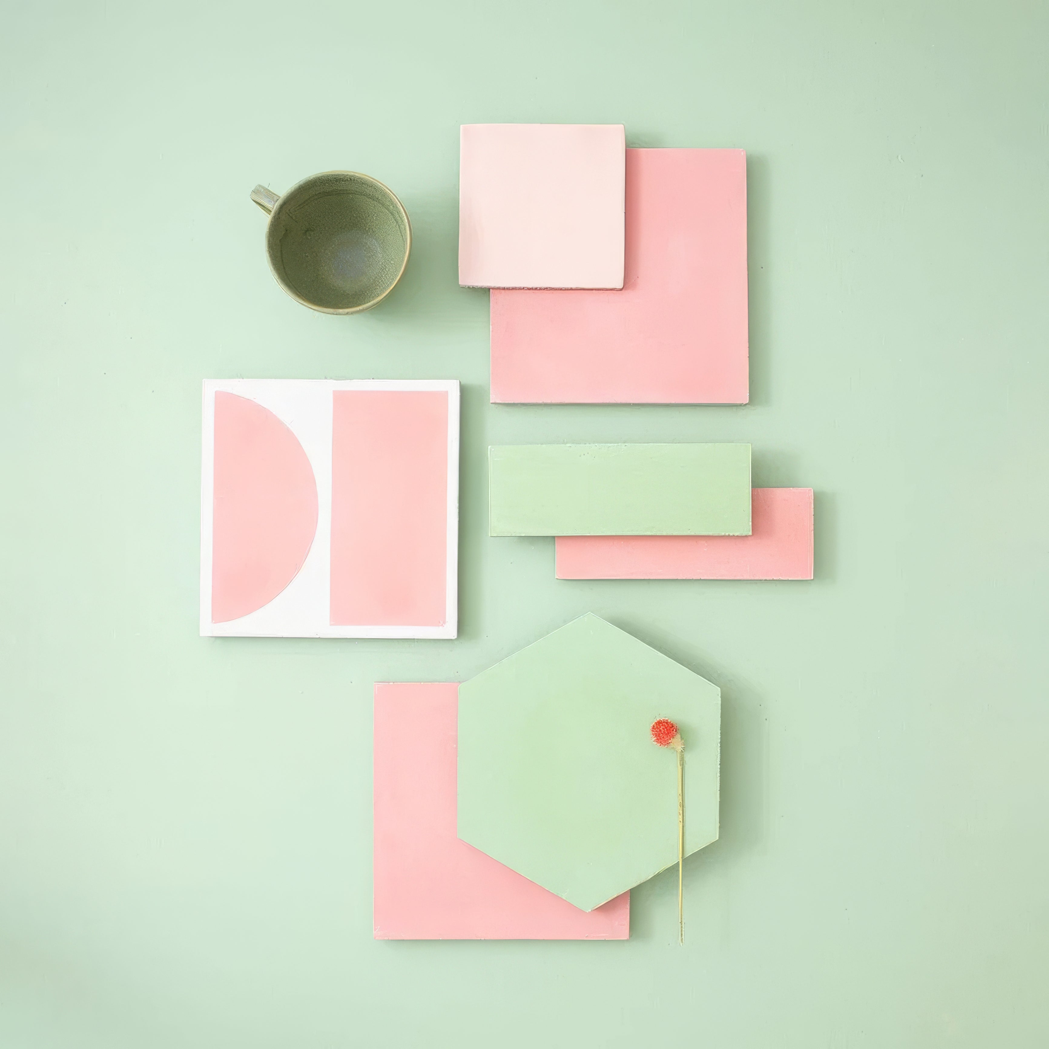 Pistachio Square Tile - Hyperion Tiles