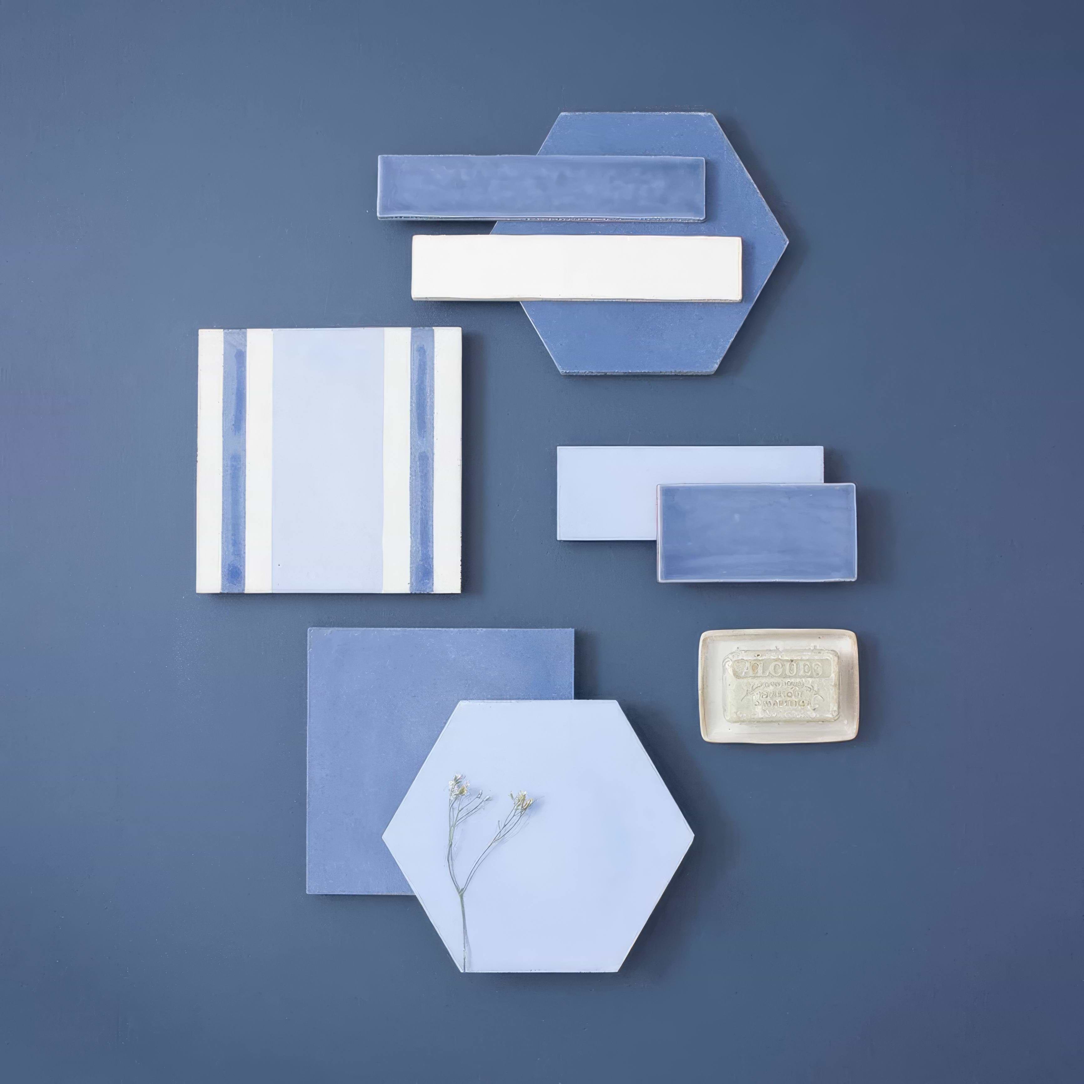 Lake Blue Hexagonal Tile - Hyperion Tiles