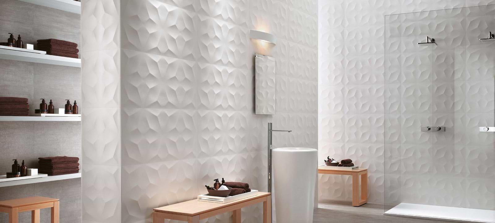 3D Diamond White Matt - Hyperion Tiles
