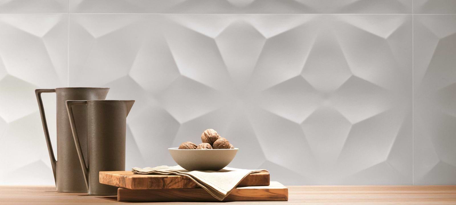 3D Diamond White Matt - Hyperion Tiles