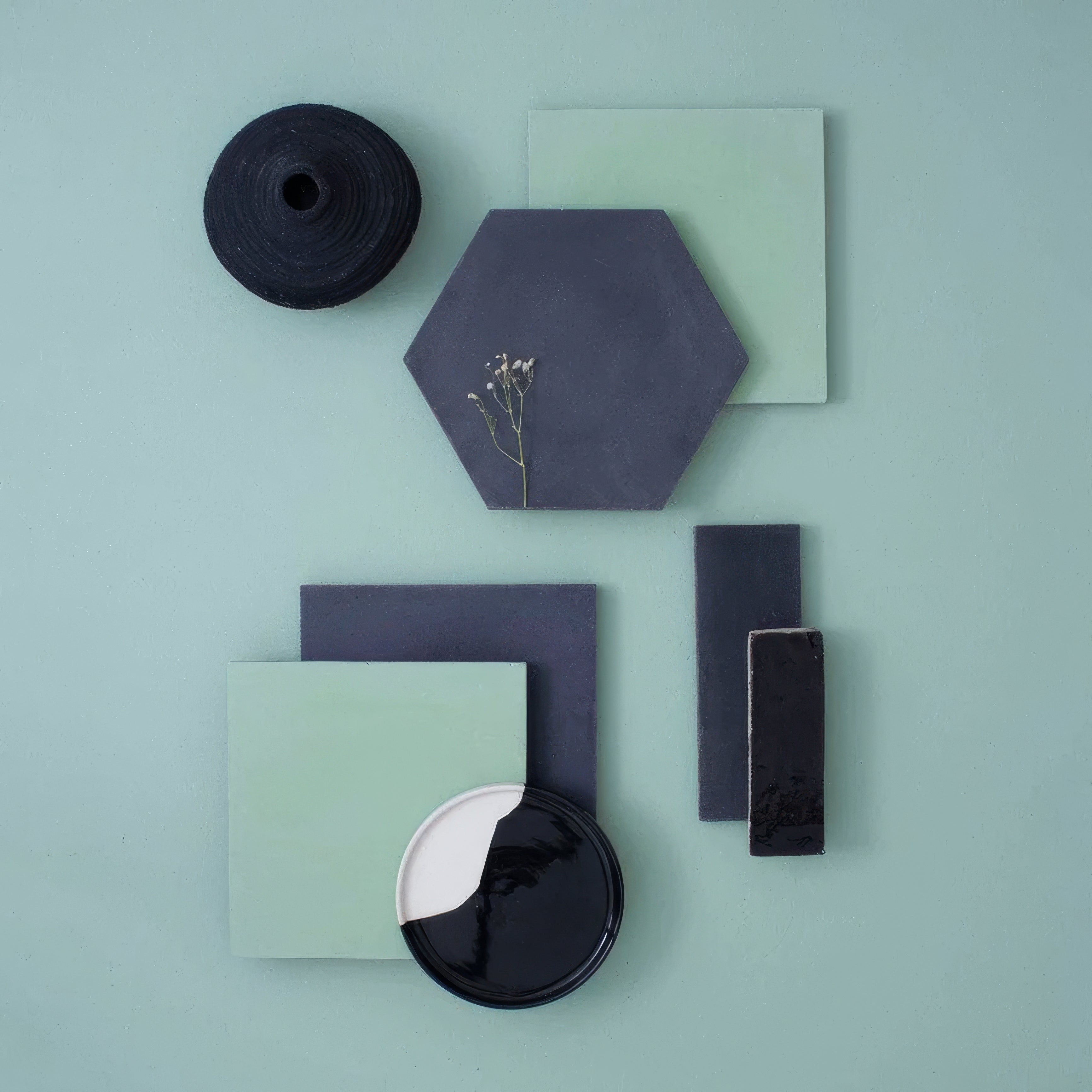 Ebony Square Square Tile - Hyperion Tiles