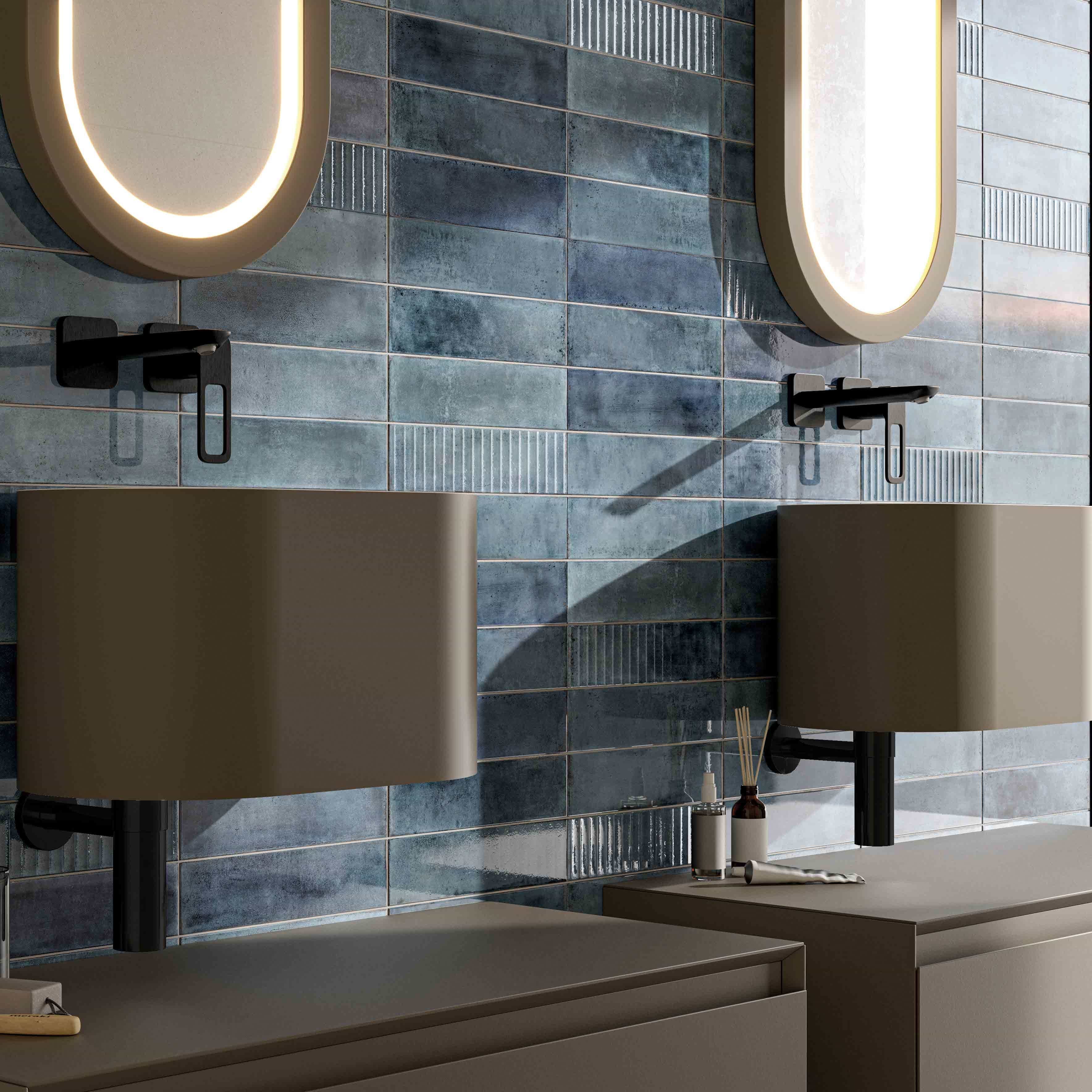 Mussa Way Blue Brillo | Hyperion Tiles