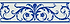 Acanthus Royal Blue On Brilliant White - Hyperion Tiles