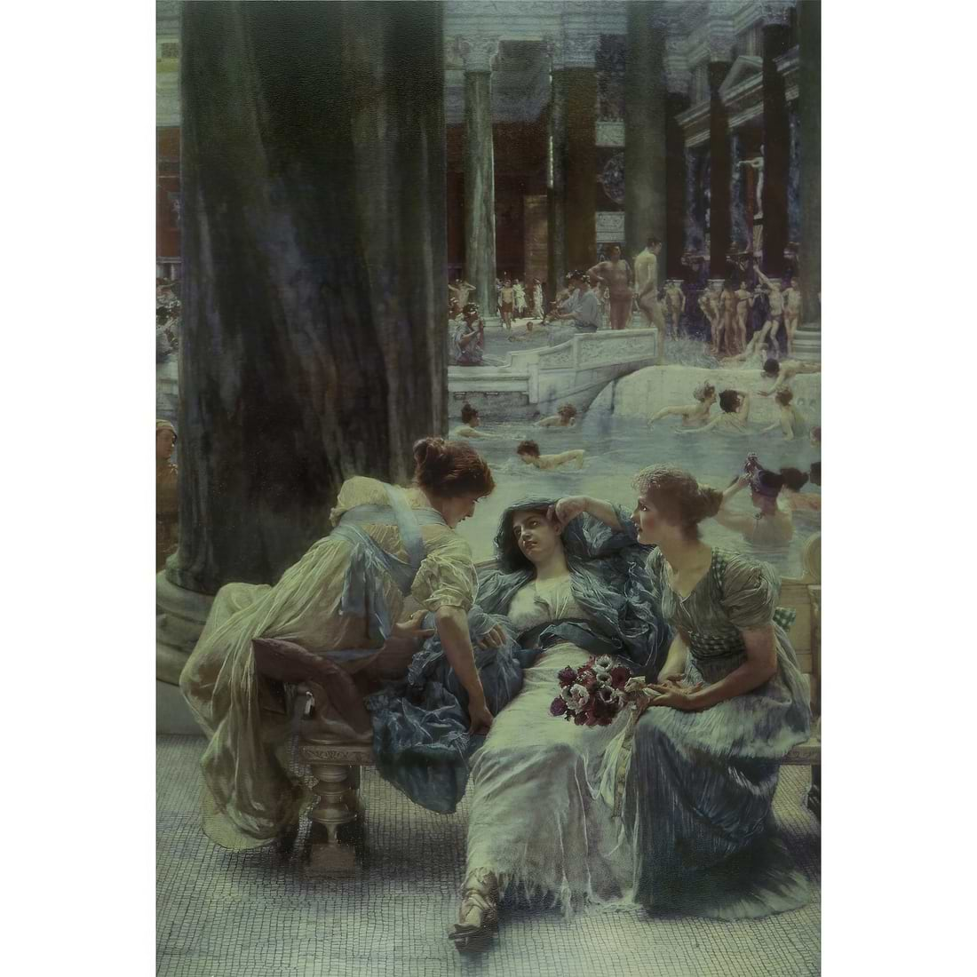 Alma-Tadema: The Baths Of Caracalla Masterpiece Tile - Hyperion Tiles